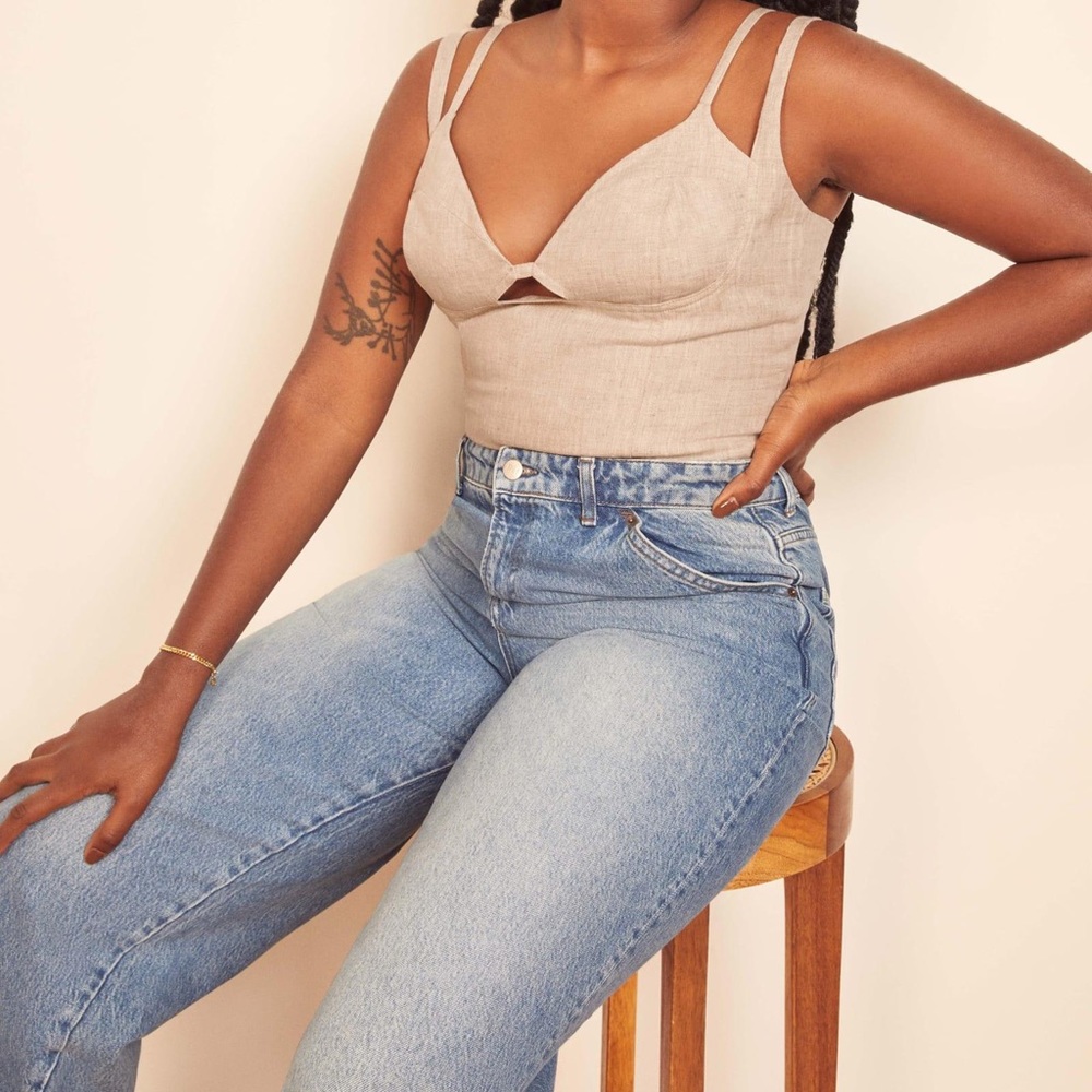 Reformation Linen Gemini Top